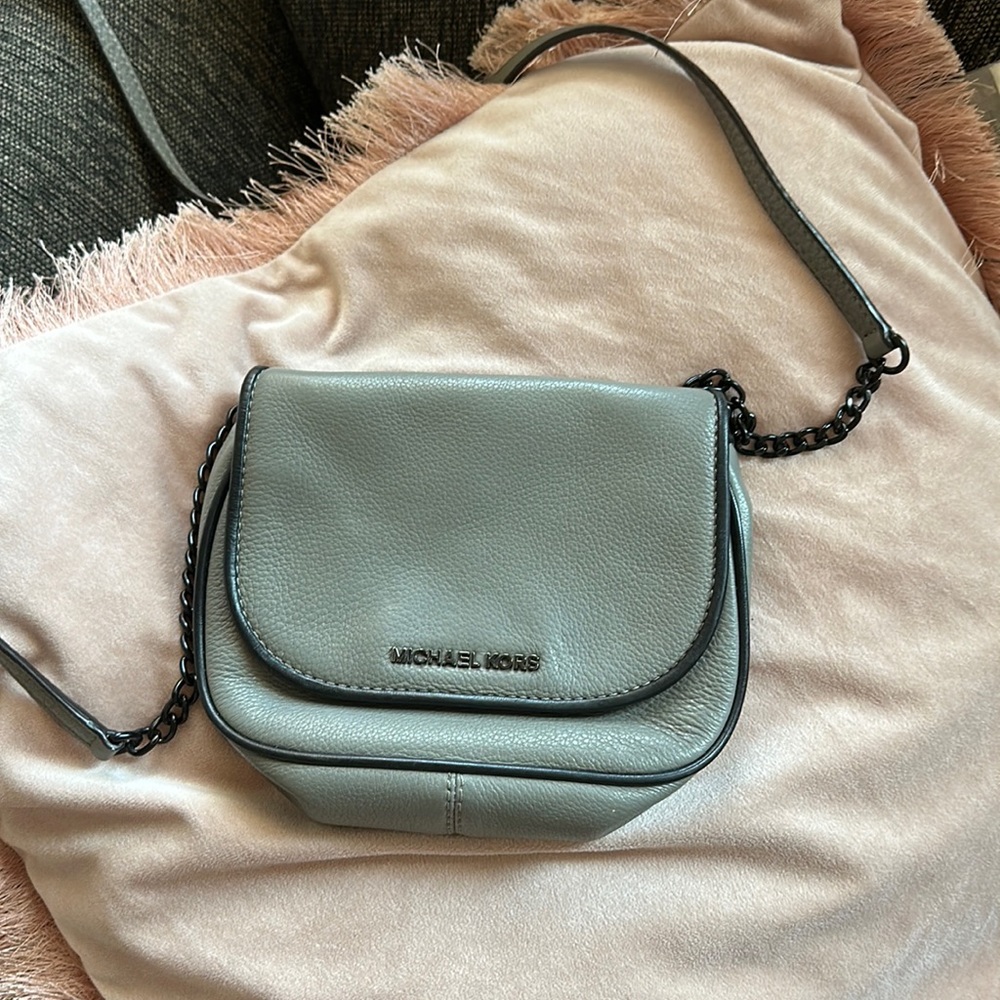 Used gray Michael Kors crossbody